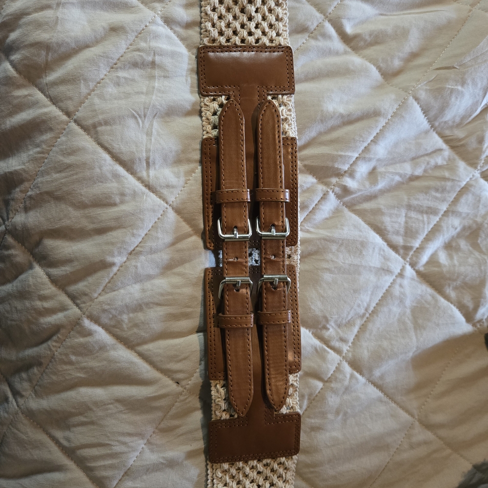 Source Unknown Brown and Tan Belt